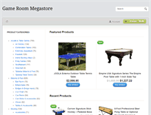 Tablet Screenshot of gameroommegastore.com